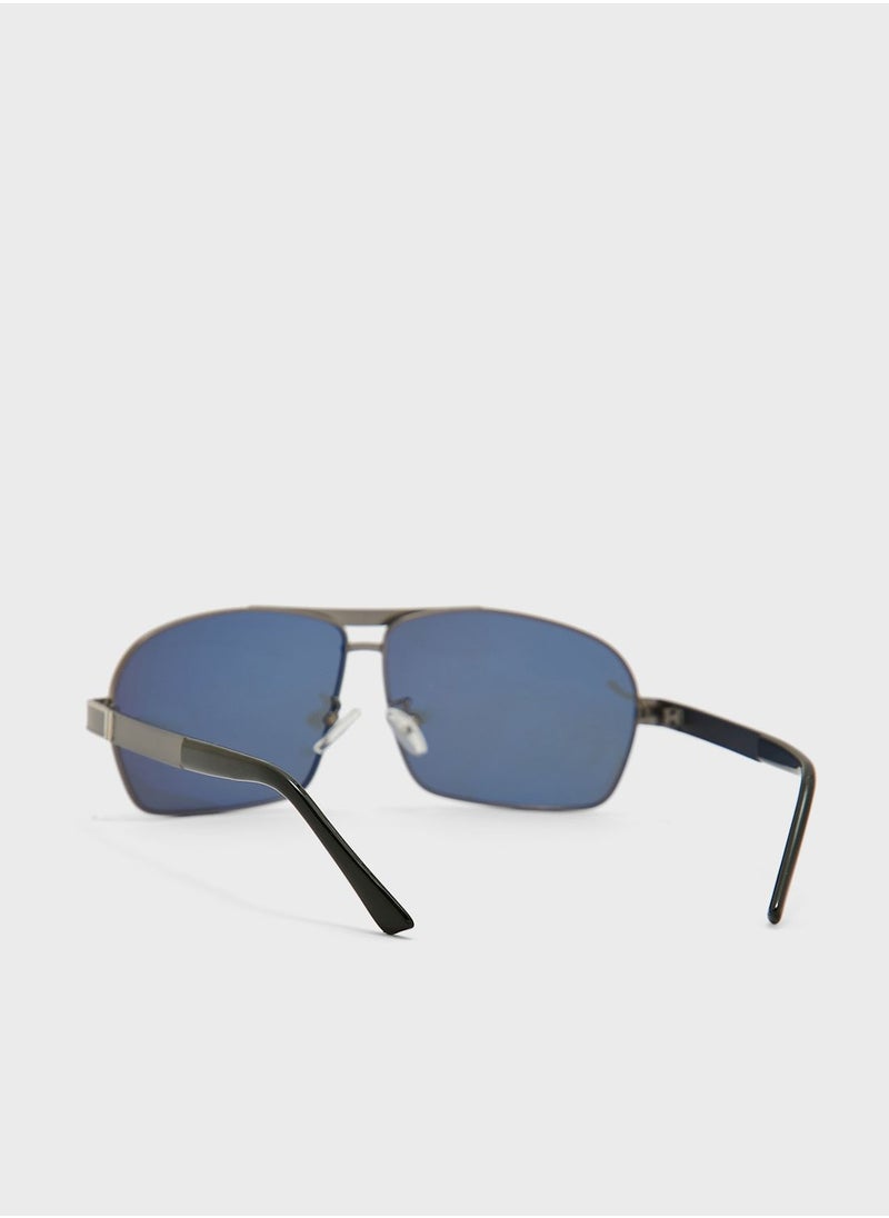 Robert Wood - Polarized  Rectangular Sunglasses - Image 1