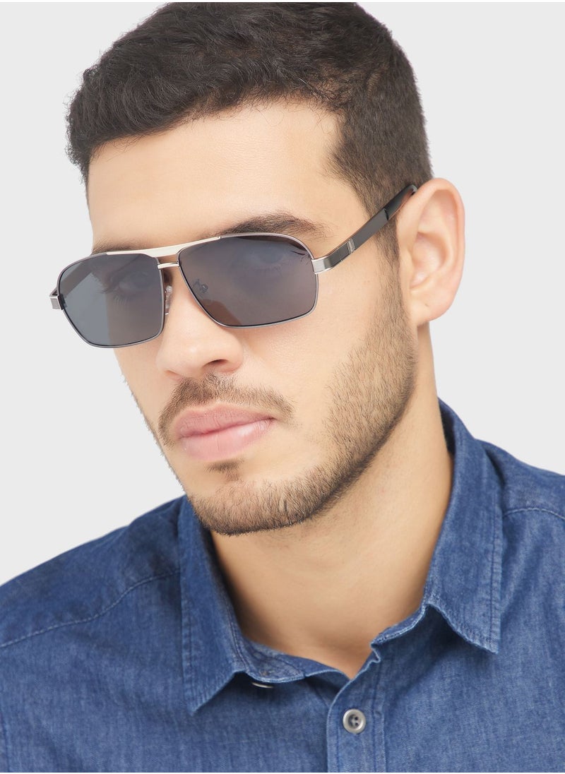 Robert Wood - Polarized  Rectangular Sunglasses - Image 1