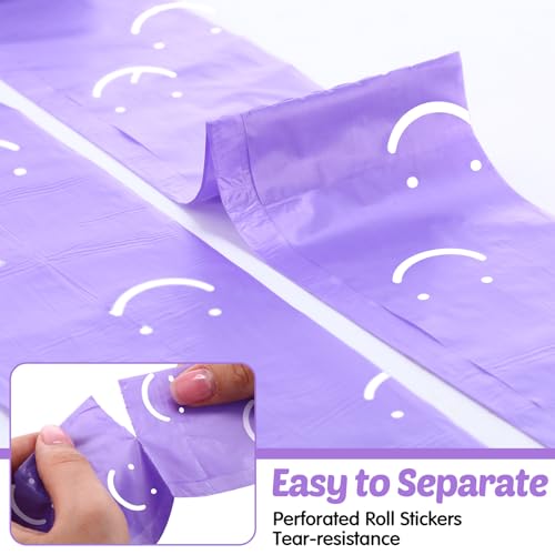 Wowangce 1500 Count Diaper Disposable Bags for Baby Diaper Sacks Baby Powder Scent Disposal or Pet Waste Bags, 100 Rolls(Purple) - Image 3