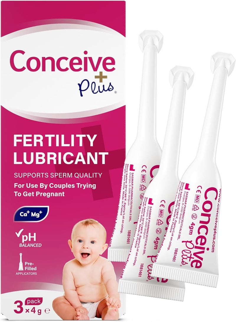 كونسيف_بلس مزلق للخصوبة بحجم مناسب للسفر، يحتوي على أيونات الكالسيوم والمغنيسيوم، يُستخدم عند محاولة الحمل. - Image 1