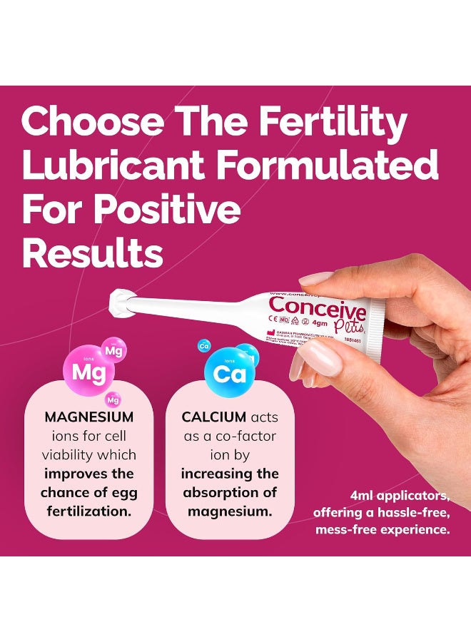كونسيف_بلس مزلق للخصوبة بحجم مناسب للسفر، يحتوي على أيونات الكالسيوم والمغنيسيوم، يُستخدم عند محاولة الحمل. - Image 4