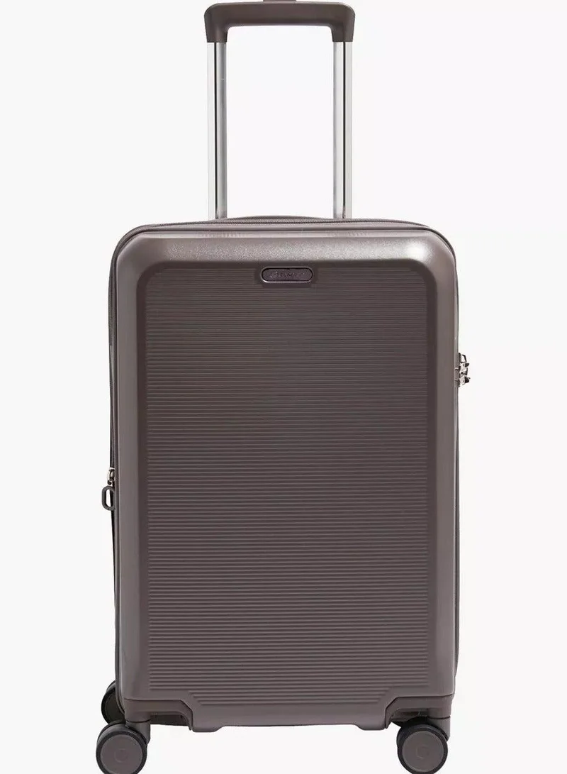 Echolac  sense 56+67+78 cm hardcase expandable 4-double wheeled 3 piece luggage trolley set - brown  | Best Price UAE