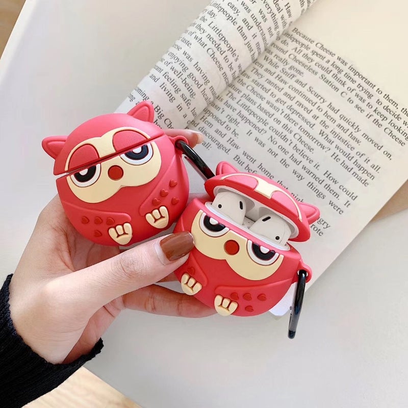 For Apple AirPods 1/2 Generation Universal Owl Wireless Bluetooth Headphone Protective Case