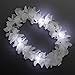 FlashingBlinkyLights Set of 12 White Hawaiian Flower Light Up Leis - Image 3