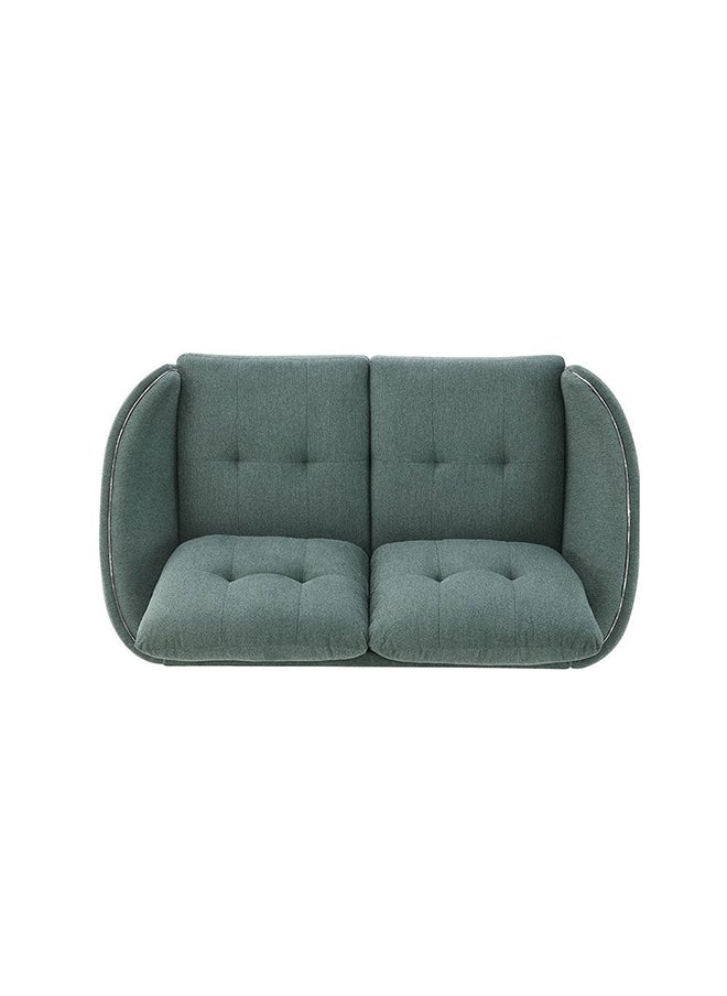 DANUBE HOME Kruzer 2 Seater Fabric Sofa Modern Design Two Seat Sofas Comfortable Living Room Furniture L 153 x W 86 x H 88 cm Green  - Image 5
