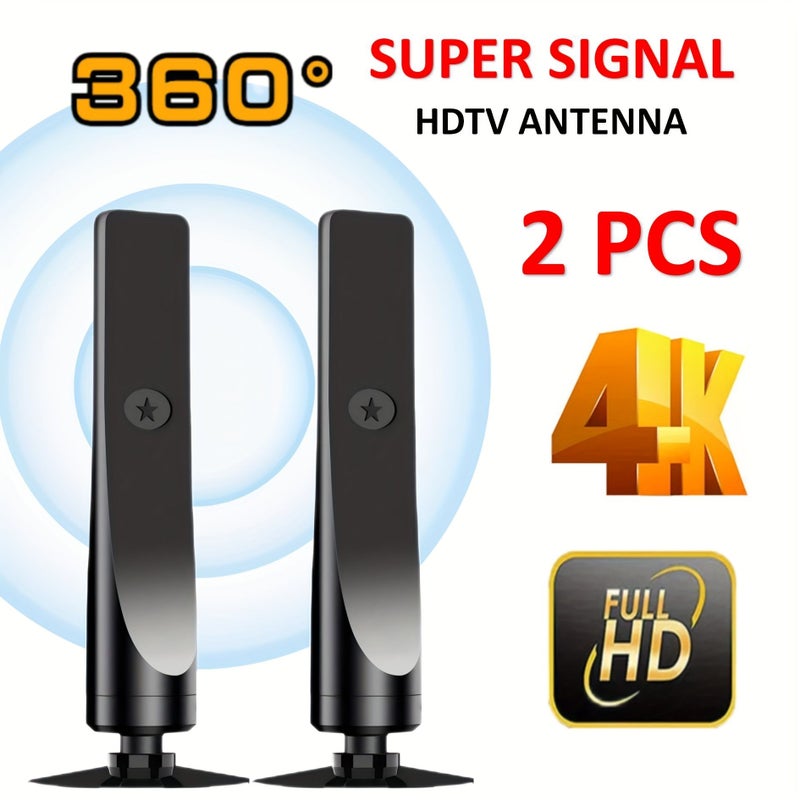 2Pcs Indoor HDTV12 Antenna For Receiving Ground TV Aerial Signals - Image 1