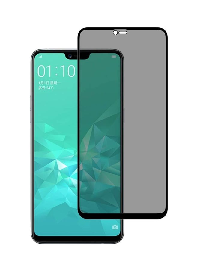 NIBEMINENT Tempered Glass Screen Protector For Oppo A3 Black/Clear - Image 1