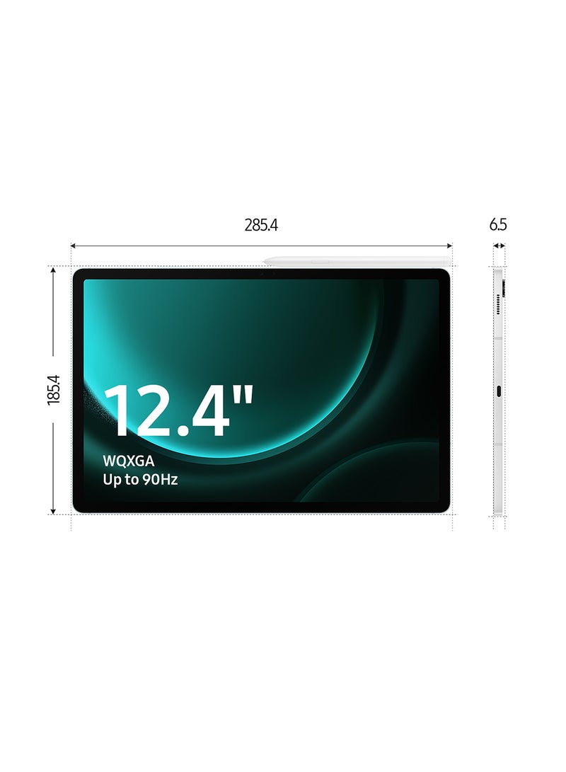 Samsung Galaxy Tab S9 FE Plus Gray 8GB RAM 128GB 5G - Middle East Version - Image 4