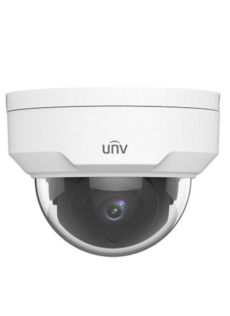 Uniview - كاميرا مراقبة خارجية من يوني فيو، 4 مم، 2 ميجابكسل، مقاومة للتخريب، كاميرا قبة ثابتة للاتصال بالشبكة، حماية IP67، دقة 2K - Image 1