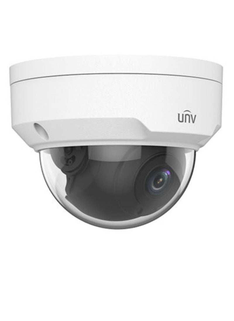 Uniview - كاميرا مراقبة خارجية من يوني فيو، 4 مم، 2 ميجابكسل، مقاومة للتخريب، كاميرا قبة ثابتة للاتصال بالشبكة، حماية IP67، دقة 2K - Image 1