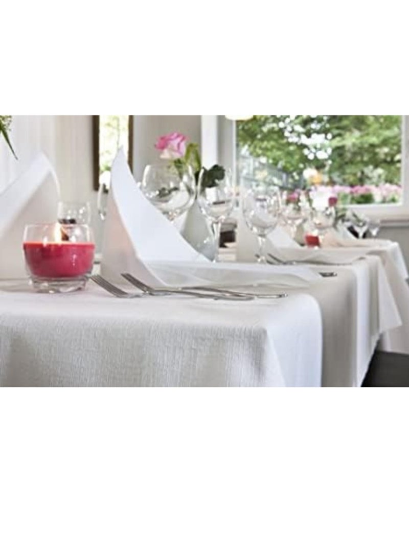 100% Egyptian Cotton Soft Jacquard Damask Tablecloth - Feel the Difference by Using Anglo® Sustainable and Luxury Tablecloth