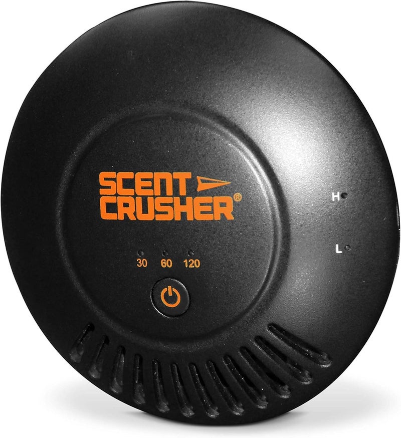 Scent Crusher جهاز تنظيف الغرف من سلسلة هالو - يطلق الأوزون لإزالة الروائح غير المرغوب فيها في الغرف حتى 500 قدم مربع، يتصل بأي مقبس كهربائي قياسي 110 فولت، مؤقت قابل للتعديل: 30، 60 أو 120 دقيقة - Image 1