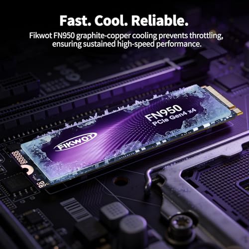 Fikwot FN950 500GB NVMe SSD PCIe Gen4x4 M.2 2280,Read Up to 5000MB/s, Configure SLC Cache, Internal Solid State Drive for PS5 Laptop Desktop - Image 5