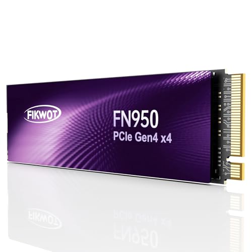 Fikwot FN950 500GB NVMe SSD PCIe Gen4x4 M.2 2280,Read Up to 5000MB/s, Configure SLC Cache, Internal Solid State Drive for PS5 Laptop Desktop - Image 1