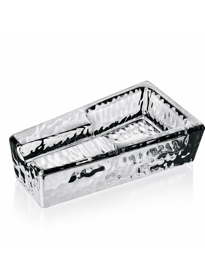 Hemingway Luxury Black Crystal Glass Cigar Ashtray Heavy Weight Clear Decorative Ash tray with Rest – Premium Table Ashtray for Home, Office & Lounge - Image 1