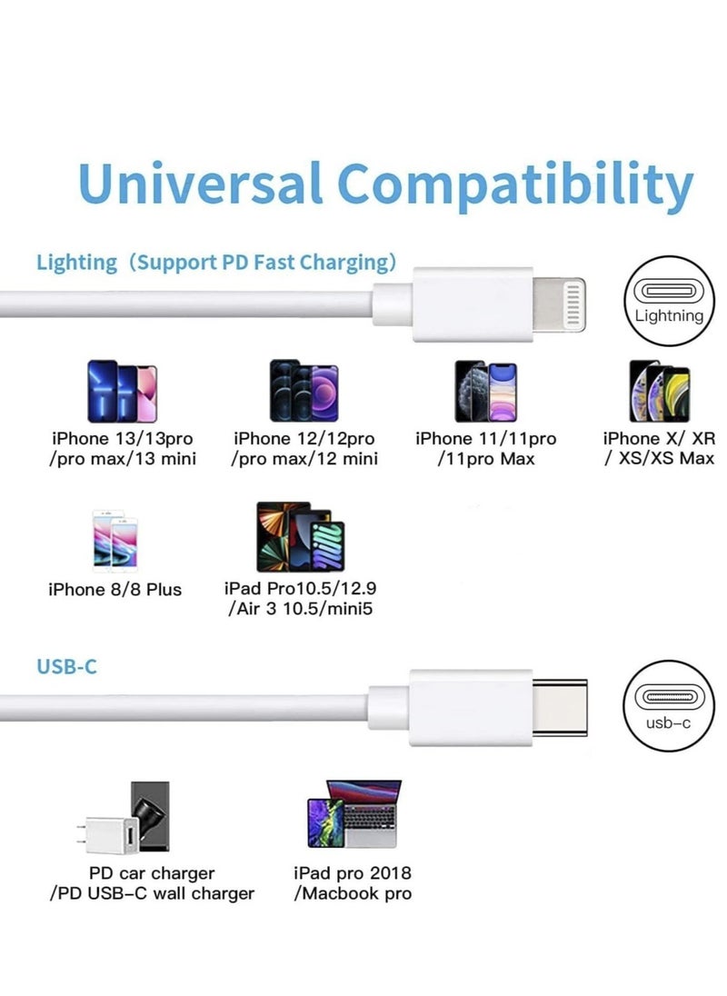 Generic "Apple MFi Certified iPhone Charger - 5-Pack 3ft Nylon Braided Lightning Cables for iPhone 12, 11 Pro Max, XS, XR, X, 8, 7, 6S, 6 Plus, SE, 5S, 5C, 5, and iPad (Black/White)"  - Image 5