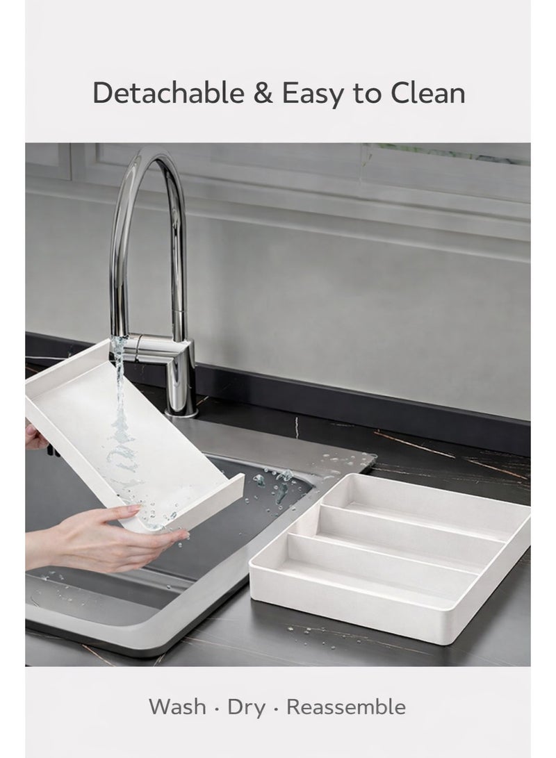 IKBEN 4-Sided Expandable Drawer Organizer Box – Adjustable Storage Box for Drawers & Cabinets, Multi-Purpose Space Saver, Easy to Clean - Image 5