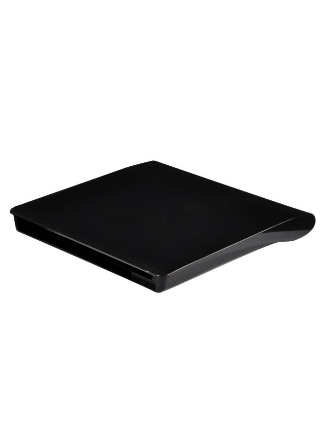 Wire Drawing USB External Optical Drive Box Desktop Computer External Notebook Mobile DVD Burner Outlet-Color:brushed Black-Specifications:12.7mm Kit - Image 1