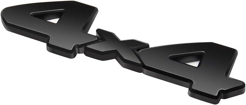 AutoBizarre 3D Raised Matte Black Metal 4x4 Emblem Badge Sticker for All Cars - Image 1