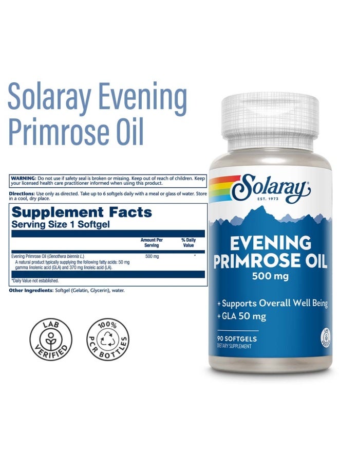 SOLARAY زيت زهرة الربيع المسائي من سولاري 500 ملغ كبسولات لينة، عبوة من 90 - Image 4