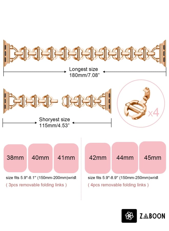 Zaboon Ladder Buckle Metal Watch Band Replacement Band For Apple Watch 2 38mm - Image 3