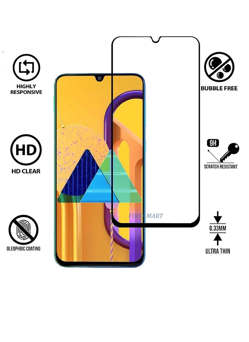 Generic Screen Guard for Samsung Galaxy M30s / M30 / M31 / M21 / A30 / A30s / A50 / A50s Tempered Glass Screen Protector Full Glue Edge-to-Edge Gorilla Screen Protector  - Image 2