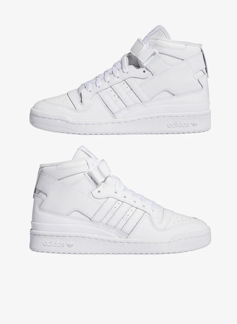 adidas Originals Forum Mid White Basketball Shoes
