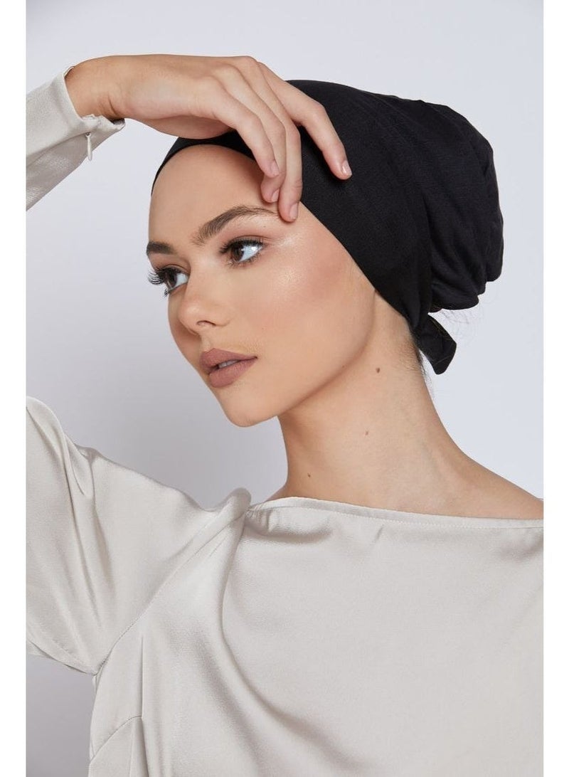 6PC Muslim Inner Hijab With Strap Adjustable Style For Women Islamic Underscarf Breathble Caps - Image 5