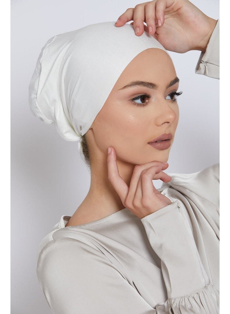 6PC Muslim Inner Hijab With Strap Adjustable Style For Women Islamic Underscarf Breathble Caps - Image 3