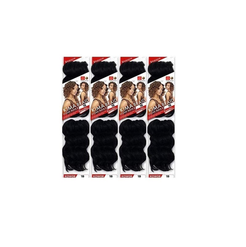 Harlem 125 Kima Braid Ocean Wave 8 4PACK 8 2 Dark Brown
