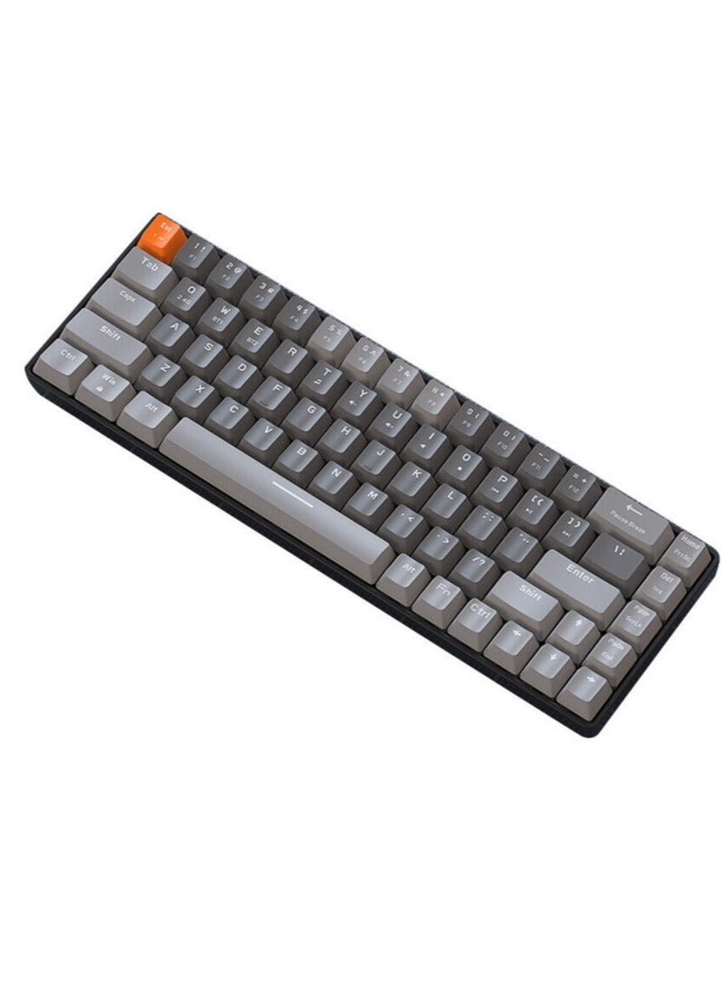 K68 Gaming Keyboard Dual-mode Gaming Keyboard Wireless Ergonomic for Computer PC - Image 1