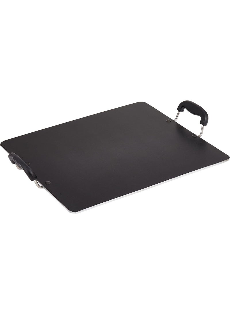 Nirlep Nonstick Selec Plus Pathiri Tawa 37.5 cm, Aluminium,Black, 1 Pc Set - Image 1