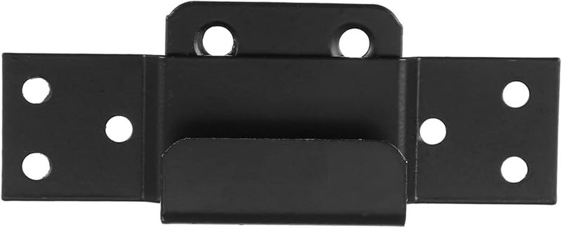 Stainless Steel Door Stopper Security Bracket Black Wall Partition Screws - Image 1