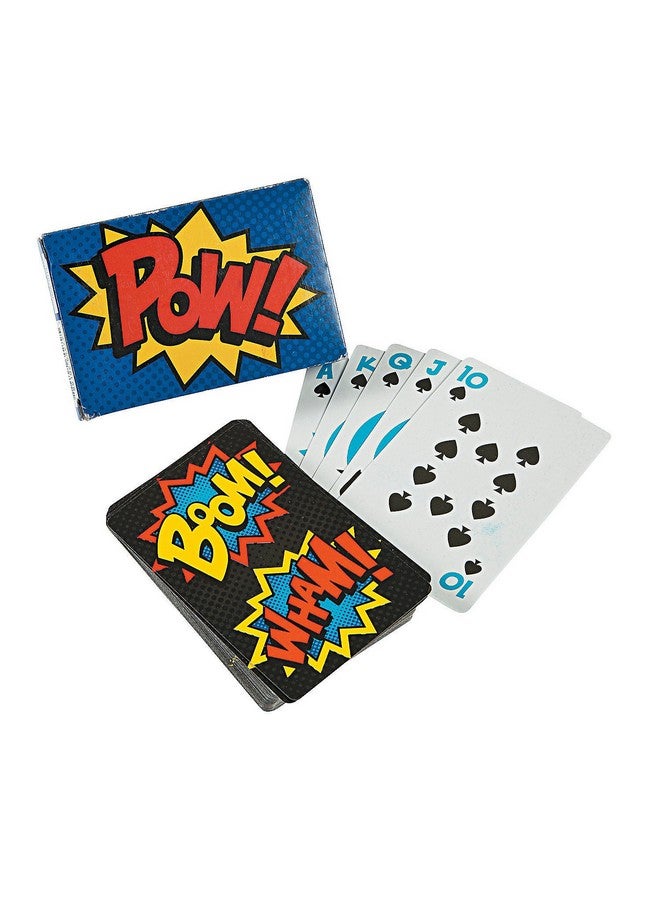 Fun Express - Superhero Playing Cards - Toys - Games - Card Games - 12 Pieces