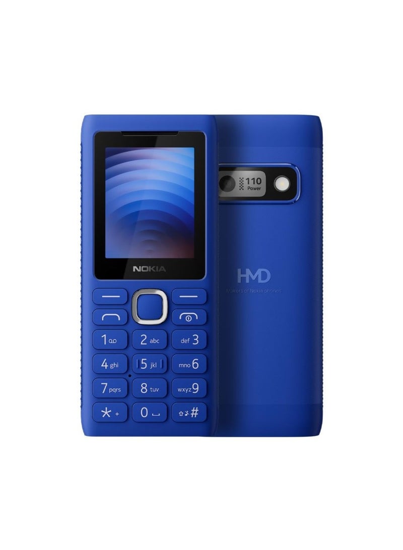 نوكيا Nokia 110 Power Y2026 Dual SIM 4 MB Ram 4 MB 2G - Blue - Image 1