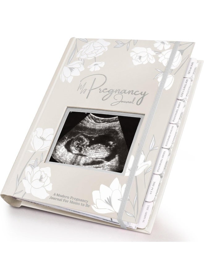KeaBabies Pregnancy Journal, Pregnancy Announcements - 80 Pages Hard Cover Pregnancy Book For Mom To Be Gift - Pregnancy Gifts For New Moms - First Time Expecting Mom Gift - Baby Album And Memory Book (Clay) - Image 1