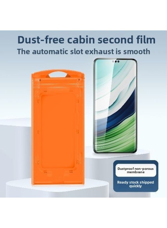 For HuaweiHonor Dust Free Cabin Mate70pro/mate60pro/80pro Mobile Phone Tempered Re-purchase Film-Color:For Xiaomi14ultra-Size:Full Glue Tempered Re-purchase Film One Piece
