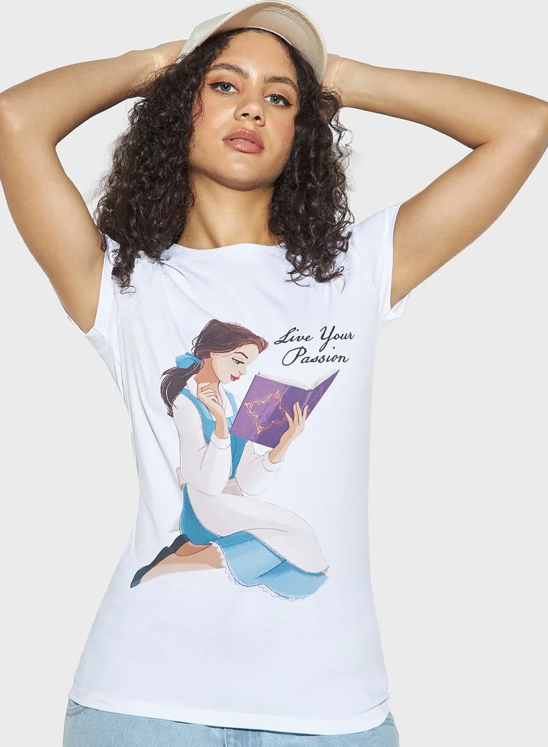 SP Characters Printed Crew Neck T-Shirt