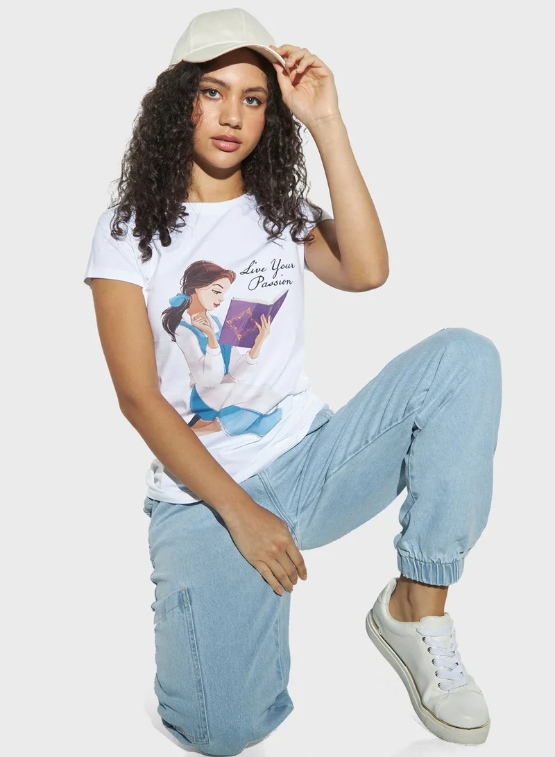 SP Characters Printed Crew Neck T-Shirt