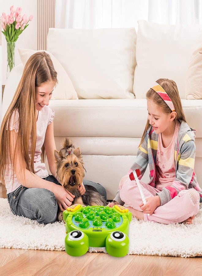 YEEBAY Whack A Frog Game with 2 Hammers, Toddler Early Developmental Learning Toy, Fun Birthday Gift for Kids Age 2+, Toys for 2 3 4 Year Old Boys Grils - Image 4