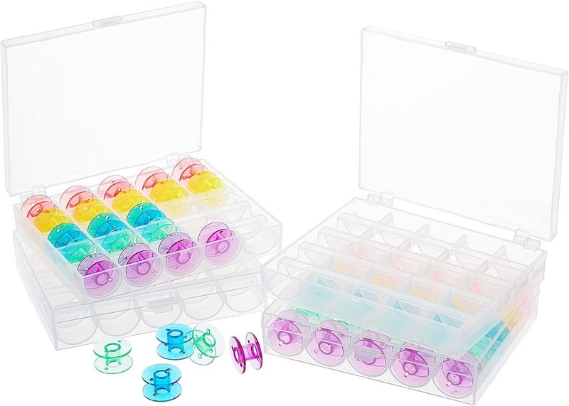 Ahmed & Mohammed Home Sewing Machine Bobbins (Multicolor) (50)