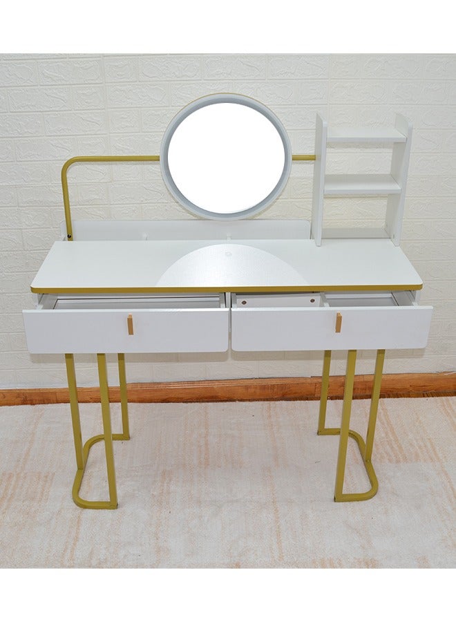 إن كي أكس منضدة الزينة منضدة المكياج قابلة للطي مع أدراج 100 سم - Image 5