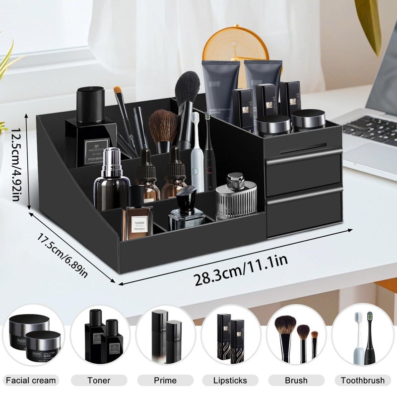 Turesmith Mens Organizer,Cologne Organizer for Men,Perfume Organizer,Cologne Stand,Perfume Stand,Organizador de Perfumes,Bathroom Countertop Storage,Shelf for Bathroom Counter,Easter Gifts for Men - Image 2