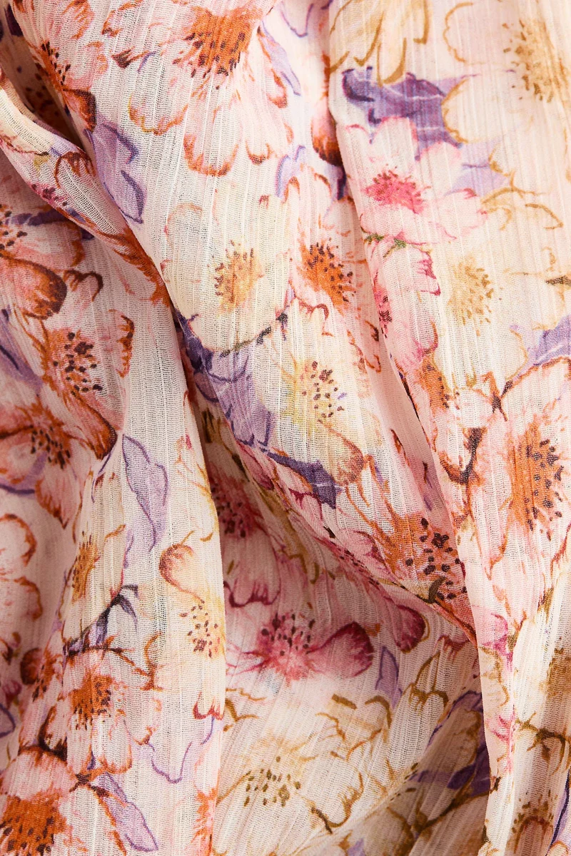 H&M Tie-detail chiffon top