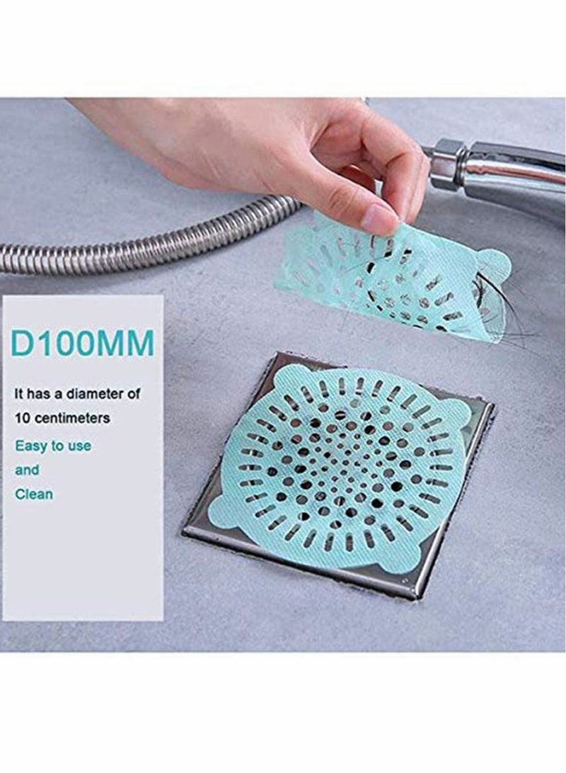 10 pcs Disposable Shower Drain Strainer Bathtub Sink Stopper Hair Trap Catcher Sticker Strainers Protectors Cover for Floor Laundry Kitchen Bathroom - Image 4