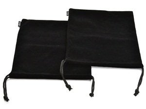 Cosmos 2 Pcs Portable Headphone Carrying Bag Travel Headset Storage Pouch Soft Drawstring Headphone Case Bag for Over-Ear Headphones Gaming Headset Neckband Earphones (Black Color) - Image 5