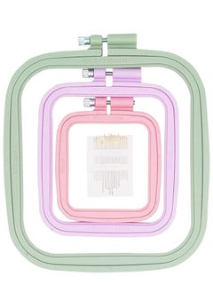 Y&D DIY Craft Sewing Embroidery Hoops Cross Stitch Hoop and ABS Plastic Hoops for Embroidery (3 Pieces)  - Image 1