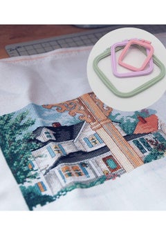Y&D DIY Craft Sewing Embroidery Hoops Cross Stitch Hoop and ABS Plastic Hoops for Embroidery (3 Pieces)  - Image 4