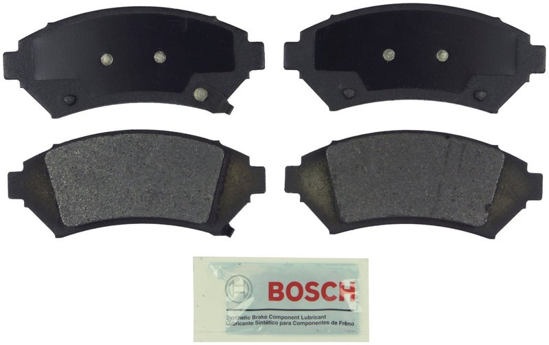 BOSCH BE699 Blue Semi-Metallic Disc Brake Pad Set - Buick Century, Regal; Cadillac Seville; Chevrolet Impala, Monte Carlo, Venture; Oldsmobile; Pontiac Bonneville, Grand Prix, Montana + More; FRONT - Image 1