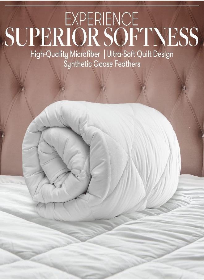 Beckham Luxury Linens Beckham Hotel Collection King/Cal King Size Comforter - 1600 Series Down Alternative Home Bedding & Duvet Insert -Black  - Image 2